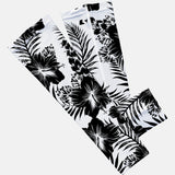 Floral White Black Arm Sleeve