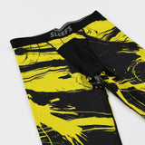Fury yellow and black compression tights / leggings
