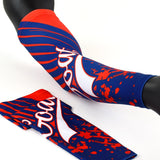 Baseball Goat Red and Navy Arm Sleeve