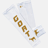 G.O.A.T White and Gold arm sleeve