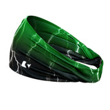 Green lightning Double-sided Wide Headband