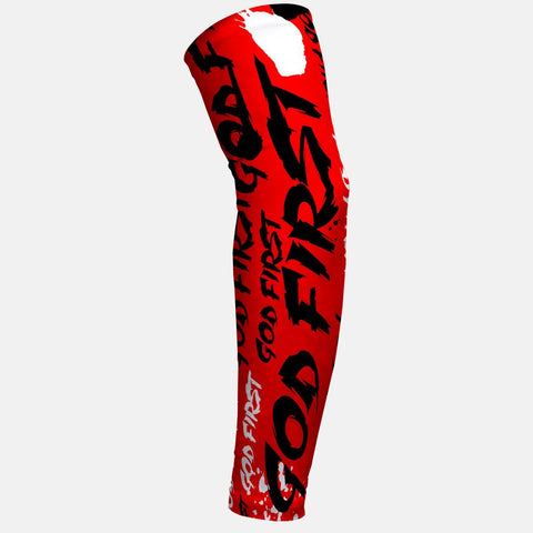 God First Red Arm Sleeve