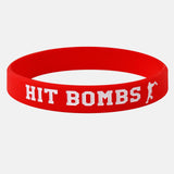 Hit Bombs red and white Wristband