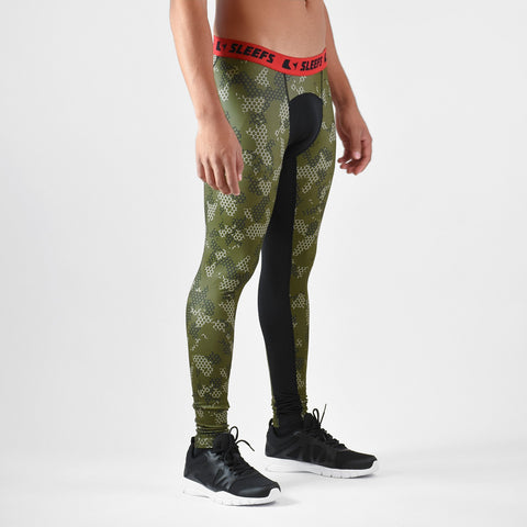 Hive Green compression tights / leggings