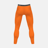 Hue Orange Solid Compression Tights / Leggings