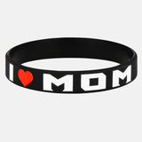 I love Mom wristband