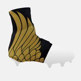 Icarus Black and Gold Spats / Cleat Covers