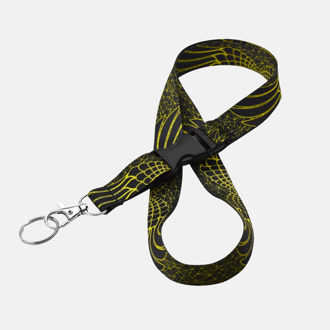 Icarus Black and Yellow Lanyard