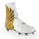 Icarus White and Gold Spats / Cleat Covers