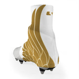 Icarus White and Gold Spats / Cleat Covers