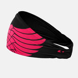 Icarus Black Pink Ribbon Double-sided Wide Headband