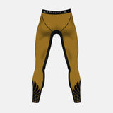 Icarus Gold and Black compression tights / leggings