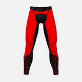 Icarus Red and Black compression tights / leggings