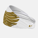 Icarus White and Gold Double-sided Wide Headband