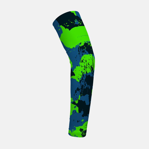 Corrosive Green Navy Blue Kids Arm Sleeve