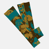 Corrosive Teal Gold Kids Arm Sleeve