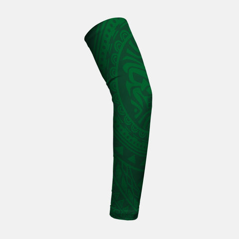 Oceanic Warrior Green Kids Arm Sleeve