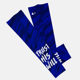 Trust His Will Blue Kids Arm Sleeve
