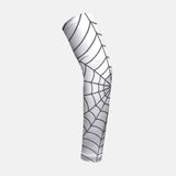 White with Charcoal Web Pattern Kids Arm Sleeve