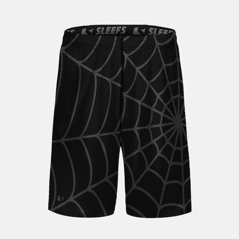 Black Ops Web Pattern Kids Shorts