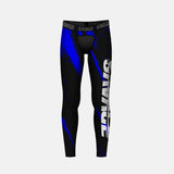 Savage Blue Kids compression tights / leggings