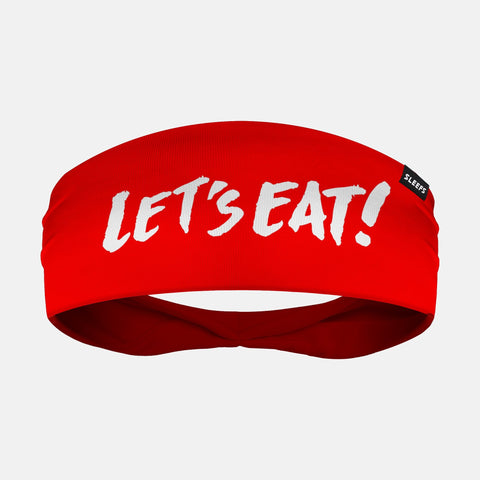 Lets Eat Red Double-Side Wide Headband