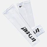 LET'S EAT White arm sleeve