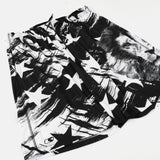 Stars with White Lion Shorts
