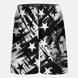 Stars with White Lion Shorts
