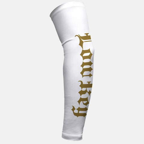 Low Key White and Gold Kids Arm Sleeve