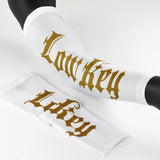 Low Key White and Gold Kids Arm Sleeve