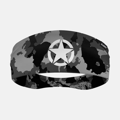 Military Star Corrosive Black OPS Double-Side Wide Headband