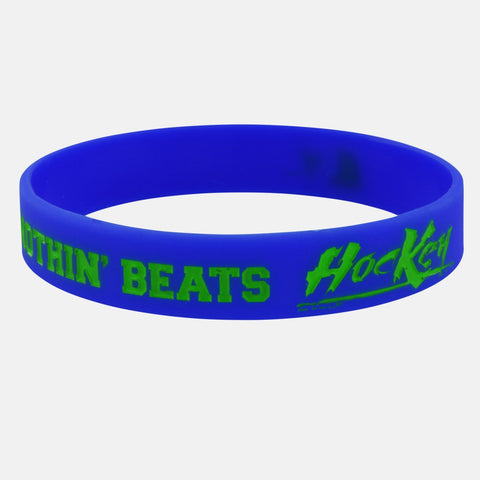 Nothin' Beats Hockey Blue Wristband