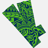 Oceanic Warrior Green Blue Arm Sleeve