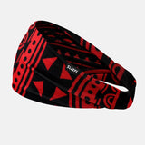Oceanic Warrior Red Double-sided Wide Headband