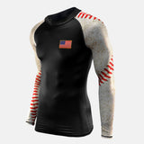 Old Baseball Black long sleeve jersey