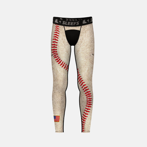 Old Baseball Kids compression tights / leggings