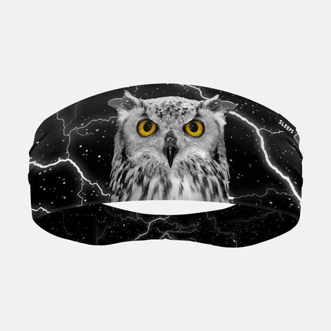 Owl Black Rain Double-Side Wide Headband