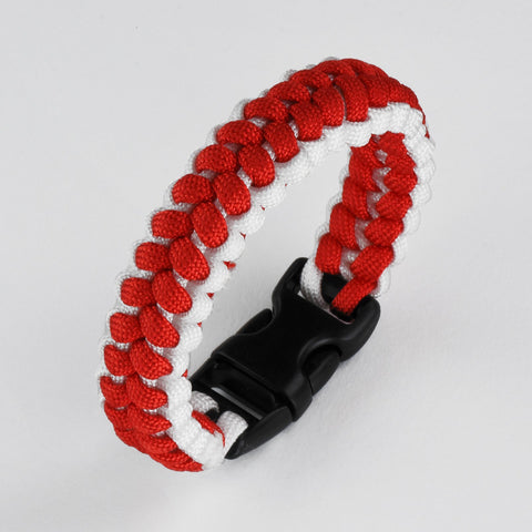 Baseball Lace Fishbone Paracord Bracelet