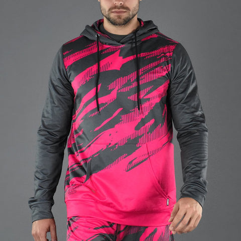 Tryton Ultra Metal Pink fitted throw on hoodie