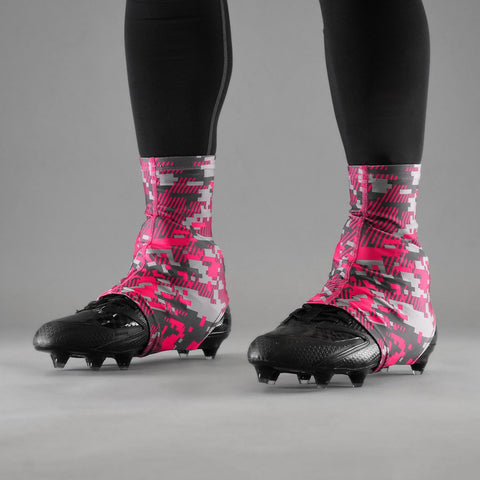 Digital Ultra Metal Pink Spats / Cleat Covers