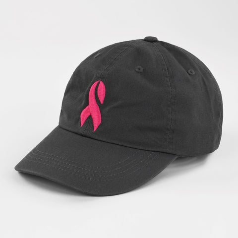 Sleefs BCA Pink Ribbon Metal Pink Ribbon Dad Hat
