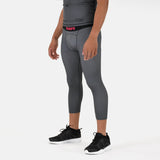 Sleefs BCA Pink Ribbon Grey Metal Compression 3/4 tights / leggings