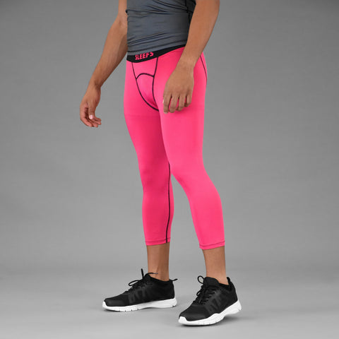 Sleefs BCA Pink Ribbon Hot Pink Compression 3/4 tights / leggings