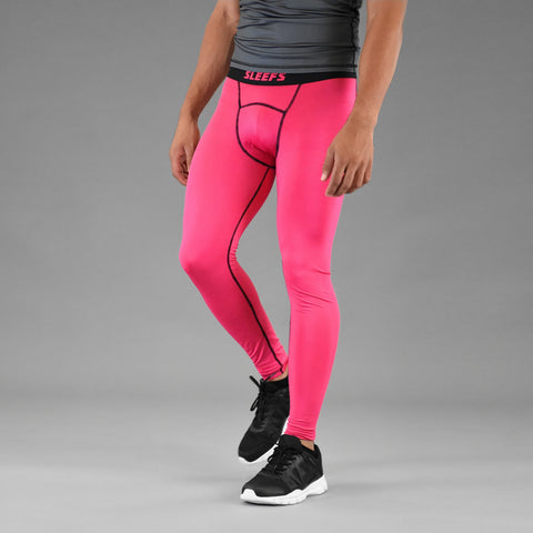 Sleefs BCA Pink Ribbon Hot Pink compression tights / leggings