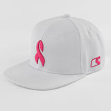 Sleefs BCA Pink Ribbon White Pink Ribbon Snapback Hat