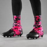 Digital camo pink black Spats / Cleat Covers