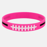 Football Lace Pink Wristband