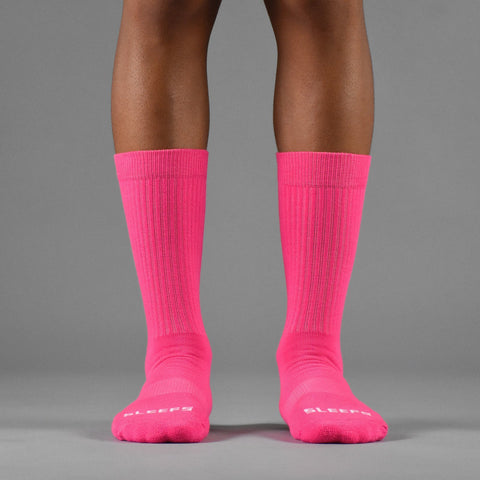 Sleefs BCA Pink Ribbon Hot Pink Soft Socks