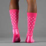 Sleefs BCA Pink Ribbon Pink Usa Soft Socks